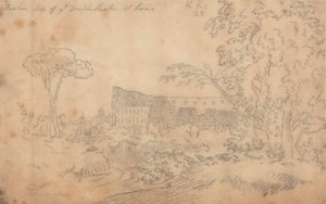 Broken Side of the Amphitheatre i Roma av John Robert Cozens