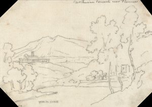 Karteuserklosteret nær Firenze av John Robert Cozens