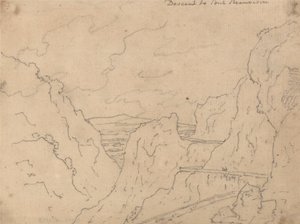 Nedstigning til Pont de Beauvoisin av John Robert Cozens