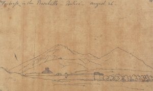 Festning i Boschetto, Portici, 26. august av John Robert Cozens