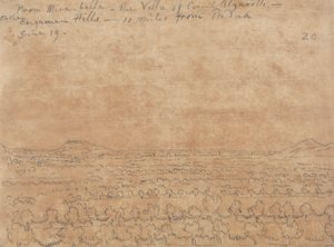 Fra Mirabella, villaen til grev Algarotti på Euganean Hills av John Robert Cozens