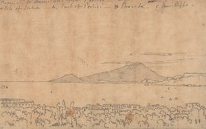 Fra Sir W. Hamiltons villa, Portici, 12. august av John Robert Cozens
