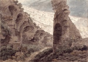 Interiør av Colosseum, 1778 av John Robert Cozens