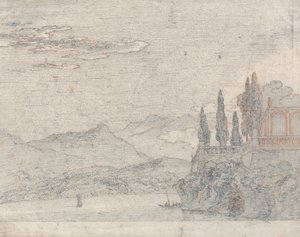 Borromeoøya, Lago Maggiore av John Robert Cozens