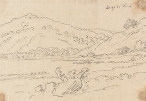 Vico innsjø av John Robert Cozens