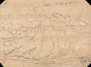 Innsjøen på toppen av Mont Cenis av John Robert Cozens