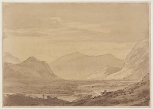 Nær Chiavenna (penn og blekk, akvarell på papir) av John Robert Cozens