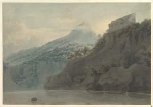 Ved Salernobukten nær Vietri av John Robert Cozens