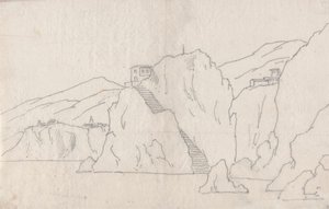 Rock Coastline av John Robert Cozens