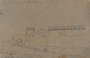 Sea Shore ved Portici, 7. september av John Robert Cozens