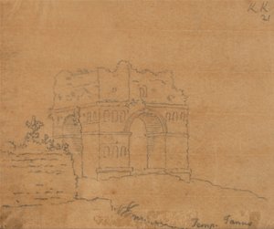 Janus-tempelet av John Robert Cozens