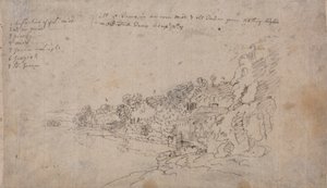 The Banks of the Avon på Hotwells av John Robert Cozens