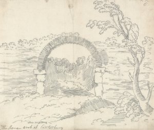 Den romerske buen på Canterbury av John Robert Cozens