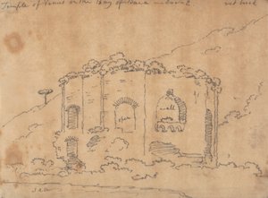 Venus-tempelet ved Baia-bukten, 2. desember av John Robert Cozens