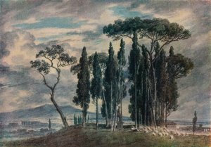 Villa Negroni, 1700-tallet av John Robert Cozens