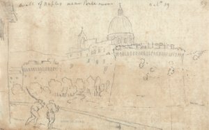Napolimuren nær Ponte Nuovo av John Robert Cozens