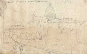 Napolimuren nær Ponte Nuovo av John Robert Cozens