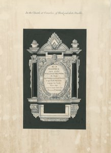 Ingestre kirke - nettbrett til Frances Chetwynd: maleri og [1800-tallet] (maleri) av John Robert Fernyhough