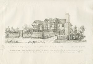 Kingswinford - Bradley Hall: penn- og blekktegning