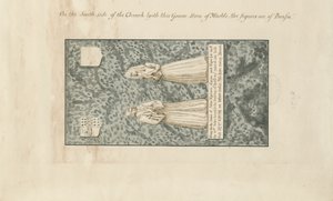 Madeley Church - Gravstein til John Egerton: tegning med penn og blekkvask, nd [1800-tallet]