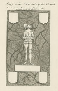 Stein - Messingfigur [Sir James Lee]: penn og vask-tegning, nd [1800-tallet] (tegning) av John Robert Fernyhough