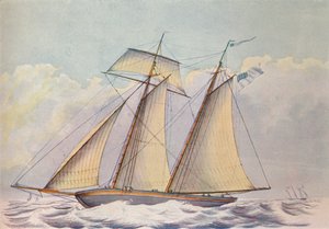 Amerikansk toppseilskonner, 1825