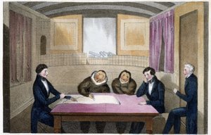 Eskimoene Ikmalik og Alelagliu - Tegning av kaptein Ross av John Ross