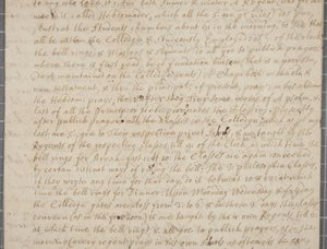 Et brev fra John Row, en student ved St. Andrews, til sin onkel, 1691 av John Row