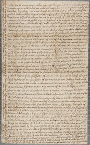 Et brev fra John Row, en student ved St. Andrews, til sin onkel, 1691 av John Row
