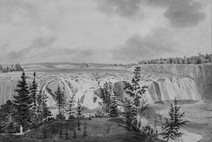 Cohoes Falls på Mohawk River, New York, .