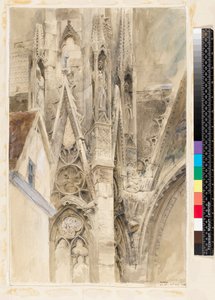 Inngang til South Transept of Rouen Cathedral, 1854 av John Ruskin