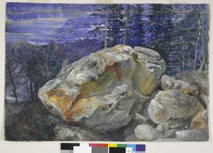 Fragment of the Alps, ca. 1854-56 (wc & gouache over blyant på papir) av John Ruskin