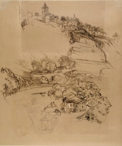 Fribourg, Sveits: Penneskisse, juli eller august – september 1856 av John Ruskin