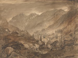 Fjellandskap, Macugnaga av John Ruskin