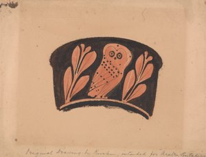 Ugle, etter en Attic Kantharos av John Ruskin
