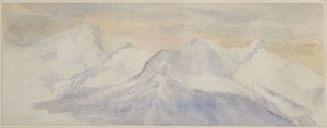 Snødekte Alper av John Ruskin