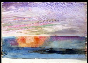 Solnedgang ved Herne Hill gjennom Smoke of London, 1876 av John Ruskin