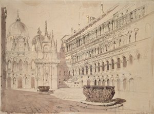 Hertugpalassets domstol, Venezia, mai 1841 av John Ruskin