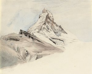 Matterhorn, Sveits, fra nordøst, 1849