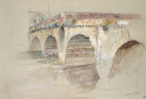 Ponte della Pietra, Verona, 14.–17. juni 1869 av John Ruskin