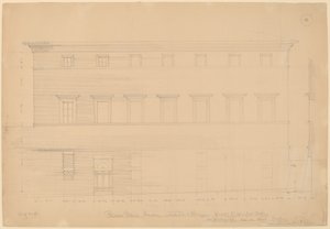Palazzo Pollini, Siena, tilskrevet Peruzzi av John Russell Pope