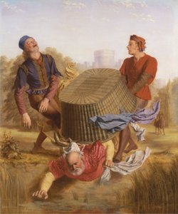 Buck Washing on Datchet Mead fra 'The Merry Wives of Windsor', III, v av John S. Clifton