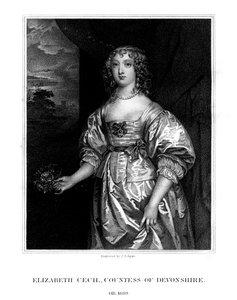 Elizabeth Cecil, grevinne av Devonshire, 1824.