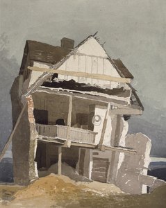 Et ødelagt hus, 1800-tallet av John Sell Cotman