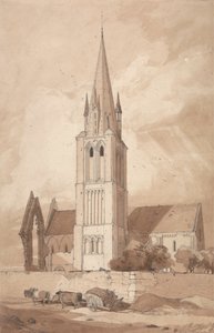 Douvres kirke, Normandie av John Sell Cotman