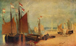 Dutch Boats off Yarmouth, Priser under krigen, c1823 1934 av John Sell Cotman