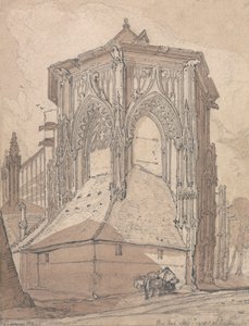 East End of Saint Jacques i Dieppe, Normandie av John Sell Cotman