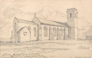 Knapton Church, Norfolk, fra nordøst av John Sell Cotman