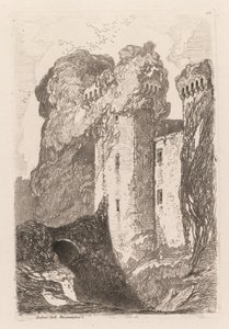 Liber Studiorium: Ragland Castle, Monmouhshire, 1838. av John Sell Cotman