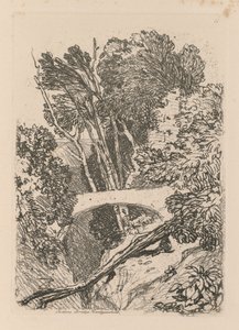 Liber Studiorum: Plate 11: Parsons Bridge, Cardingshire, 1838 av John Sell Cotman